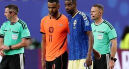 Cody Gakpo (left) scored twice as the Netherlands thrashed Sweden 5-1 on Saturday evening