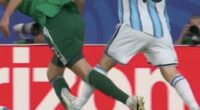 World Cup fans think the tournament is rigged after Lionel Messi avoided a red card for a stamp