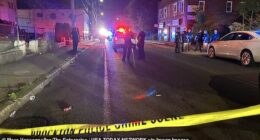 At least four people were shot as violent scenes erupted in Brockton on Friday night