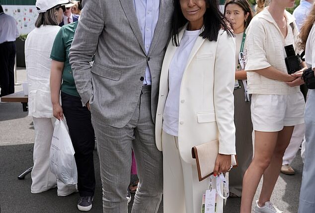 Wimbledon day eight welcomed Claudia Winkleman and her husband Kris Thykier on Monday