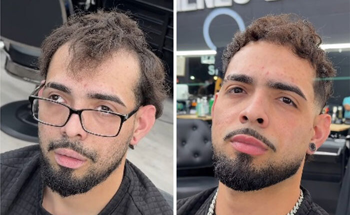 26 Drastic Men&rsquo;s Hair And Beard Before-And-After Pics Shared By Barber Emiliano Familia