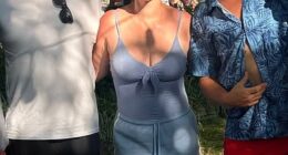 Amy Schumer, 45, showed off the results of her weight loss journey in photos from her Independence Day weekend celebration