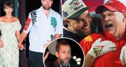 Andy Reid reveals the special marriage advice Adam Sandler gave Taylor Swift, Travis Kelce while officiating their wedding