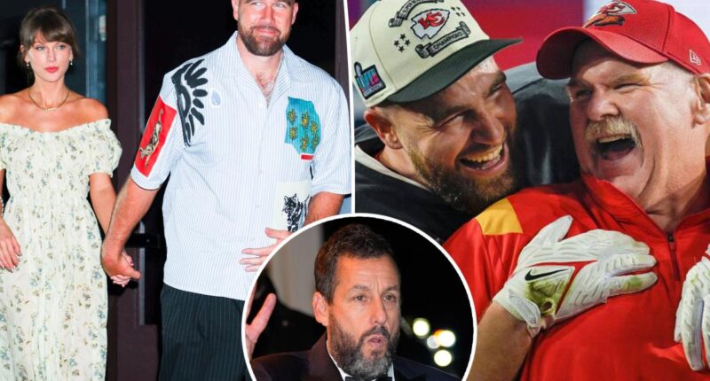 Andy Reid reveals the special marriage advice Adam Sandler gave Taylor Swift, Travis Kelce while officiating their wedding