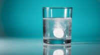 pill dissolves in water