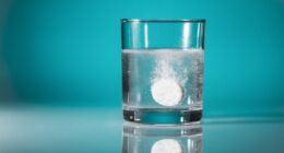 pill dissolves in water
