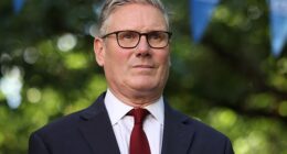 UK Prime Minister Keir Starmer, pictured during a Monday event, received the MI6 report relating the White House to a book on the Salem Witch Trials