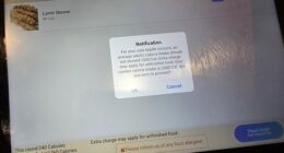 The automated message was shared to Reddit's Mildly Infuriating thread by an unnamed customer who was trying to purchase three lamb skewers
