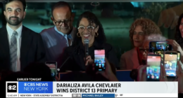 Democratic Socialists Darializa Avila Chevalier and Zohran Mamdani