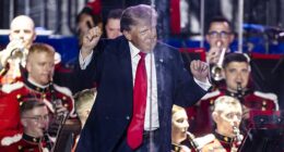 A new report from congressional Democrats alleges that Freedom 250, a Trump-aligned group responsible for hosting many of the nation's birthday celebrations, hijacked funds from donors, potentially committing wire fraud. Above Trump is shown at a Freedom 250 event