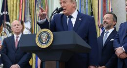 Donald Trump has spoken out on his involvement in the Folarin Balogun red card drama