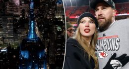 Empire State Building lights up blue for Taylor Swift, Travis Kelce's wedding