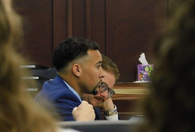 Blaise Taylor is seen in court last week as he faced the potential of life in prison with no parole
