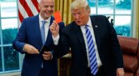 FIFA chiefs Gianni Infantino shockingly broke rank with Donald Trump on Monday