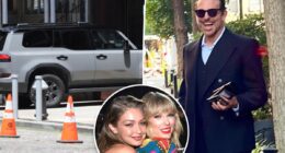 Gigi Hadid and Bradley Cooper make their way to Taylor Swift, Travis Kelce’s rehearsal dinner at MSG
