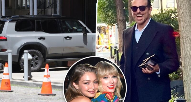 Gigi Hadid and Bradley Cooper make their way to Taylor Swift, Travis Kelce’s rehearsal dinner at MSG