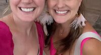 Haleigh Morgan Knight (right), who scammed friends and family out of thousands of dollars and faked a cancer diagnosis when they tried to claim refunds, has turned herself in