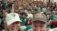 Kelly and his wife Gabby Giffords, both in Mexico kits, are seen in a photo he shared on X Sunday