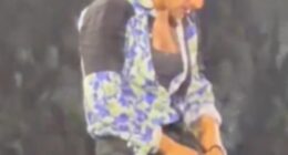 Harry Styles suffered a hilarious wardrobe malfunction during his final show at Wembley Stadium on Saturday, realising during the closing moments his trousers were unzipped
