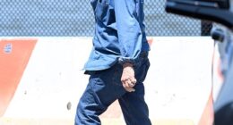 Steven Spielberg arrived in NYC via helicopter on Friday before Taylor Swift and Travis Kelce's wedding celebration at Madison Square Garden