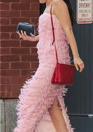 Rachel Antonoff redeemed herself with a refined overhaul of her wedding wardrobe after making a fashion misstep on Thursday (pictured)