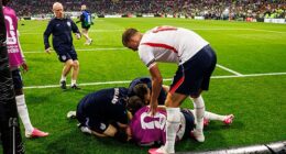 Jordan Henderson broke his wrist following England's dramatic 3-2 win over Mexico
