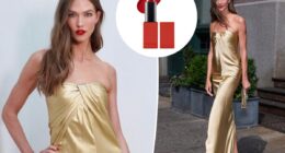 Karlie Kloss wore this red lipstick to Taylor Swift and Travis Kelce's wedding