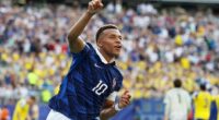 Kylian Mbappe moved within a goal of Lionel Messi's World Cup record in France's 3-0 win over Sweden