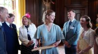 Lady Louise Windsor has been presented the Duke of Edinburgh's Gold Award by her father Prince Edward