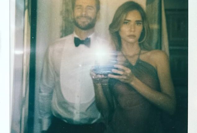 Liam Hemsworth and his fiancée Gabriella Brooks made a stylish appearance at Taylor Swift and Travis Kelce's lavish wedding over the weekend