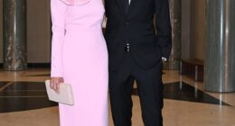 Australian Treasurer Jim Chalmers and wife Laura arrive for the 2026 Midwinter Ball at Parliament House, in Canberra, Wednesday, July 1, 2026. (AAP Image/Lukas Coch) NO ARCHIVING