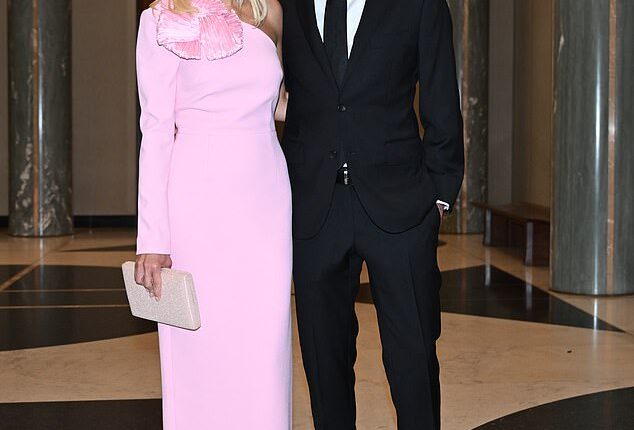 Australian Treasurer Jim Chalmers and wife Laura arrive for the 2026 Midwinter Ball at Parliament House, in Canberra, Wednesday, July 1, 2026. (AAP Image/Lukas Coch) NO ARCHIVING
