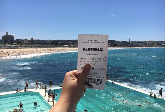An Aussie had no idea he was the mystery winner of a $40million Powerball draw until he heard about it on the news weeks later (stock image)