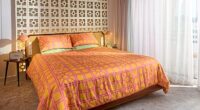 Weirdstock’s bedding collection features zigzags, florals and geometrics in eye-catching shades. Clashing your prints is encouraged. From £119 for a double duvet cover, pillowcases, £56 for two, weirdstock.co.uk