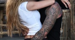 Olivia Attwood passionately kissed Pete Wicks at Cala Gracioneta in Ibiza on Monday evening
