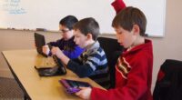 students on ipads