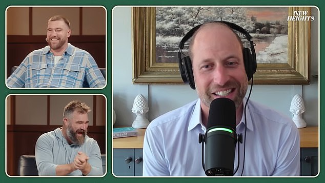 Prince William made a special guest appearance on Travis and Jason Kelce's podcast