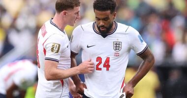 Reece James (right) has missed the last two England games with a hamstring problem