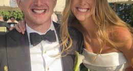 Ned, 32, a journalist-turned-US police officer, wed Megan Tomlin last week at St Margaret's Church in Babington, Somerset
