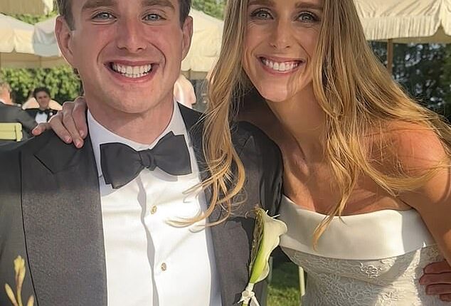 Ned, 32, a journalist-turned-US police officer, wed Megan Tomlin last week at St Margaret's Church in Babington, Somerset