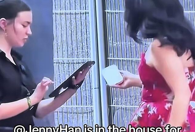 A viral video on TikTok showed The Summer I Turned Pretty author Jenny Han entering Taylor Swift and Travis Kelce's Madison Square Garden wedding, as an unnamed woman casually checked the star in