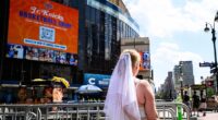 Devoted fans braved record-breaking temperatures at Madison Square Garden on July 3 in hopes of catching a glimpse of Taylor Swift marrying Travis Kelce
