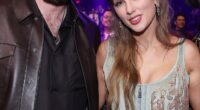 Taylor Swift and Travis Kelce's wedding reception is the hottest ticket in town - yet some of their celebrity guests were seen fleeing Madison Square Garden while the night was still young-  Above, the couple in March