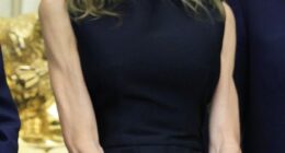 Tech billionairess Susan Dell flaunted her incredibly toned arms as she joined President Donald Trump at the White House
