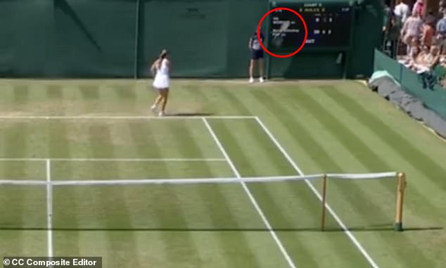 Ida Wobker threw her racquet to the ground after missing a straightforward backhand but could not anticipate its bounce into the crowd