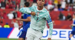 Cristiano Ronaldo scored Portugal's equalised against Croatia before being substituted
