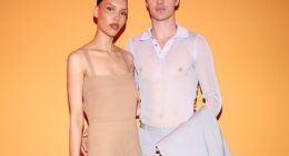 Influencer Nara Smith has revealed her toddler daughter was diagnosed with cancer last year - pictured with husband Lucky Blue Smith