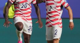 Folarin Balogun scored the opening goal in the USA's 2-0 win over Bosnia and Herzegovina