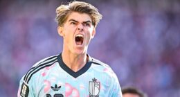 Charles De Ketelaere scored twice in the first half of Belgium's World Cup clash with the USA