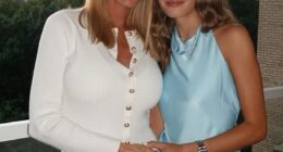In one particularly sweet snap, Kai posed alongside her mom, as the two held each others hands, their heads pressed close together